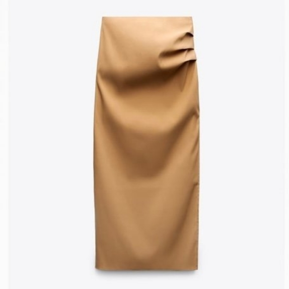 Zara Tan Maxi Skirt